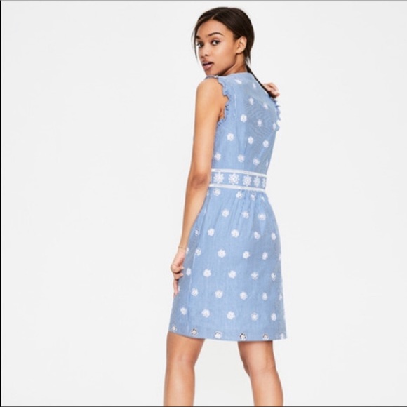Boden Hotchpotch Broderie Dress Embroidered - Picture 2 of 9